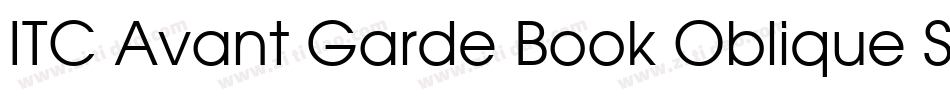 ITC Avant Garde Book Oblique SWA字体转换